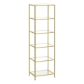 Bücherregal GLASY in Gold