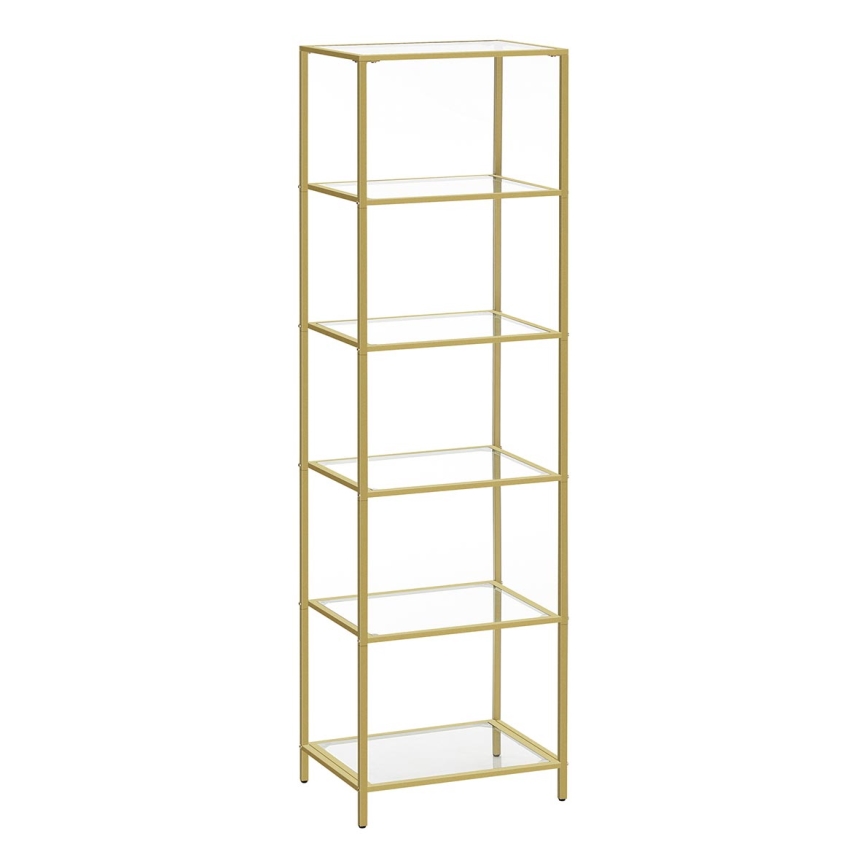 Bücherregal GLASY in Gold