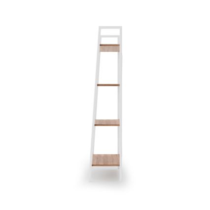 Bücherregal NARVIK 148 x 60 cm Weiß/Sonoma-Eiche