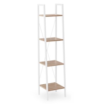 Bücherregal NARVIK 148x34 cm weiß / Eiche Sonoma