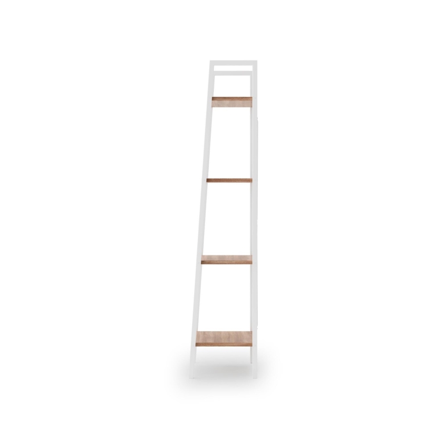 Bücherregal NARVIK 148x34 cm weiß / Eiche Sonoma