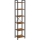 Bücherregal NAVARO 40x179x30 cm braun/schwarz