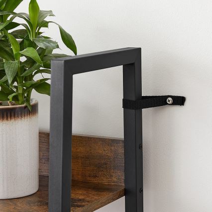 Bücherregal NAVARO braun/schwarz