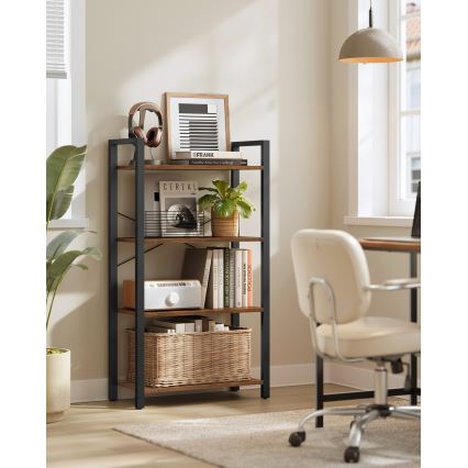 Bücherregal NAVARO braun/schwarz