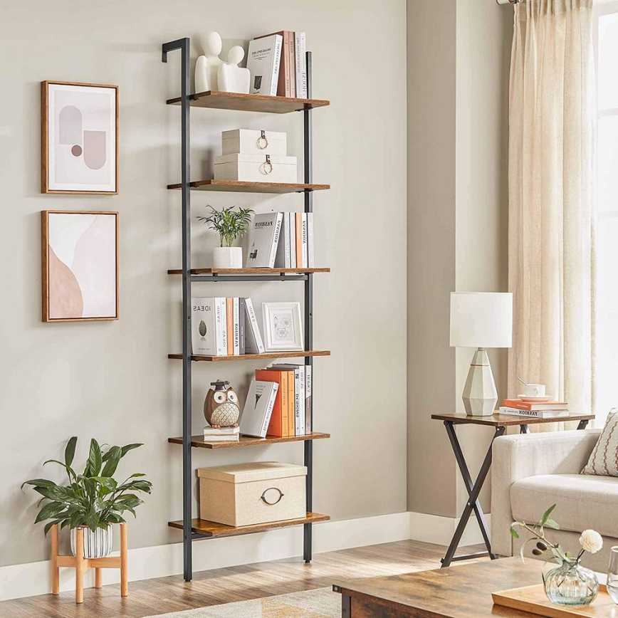 Bücherregal NAVARO braun/schwarz