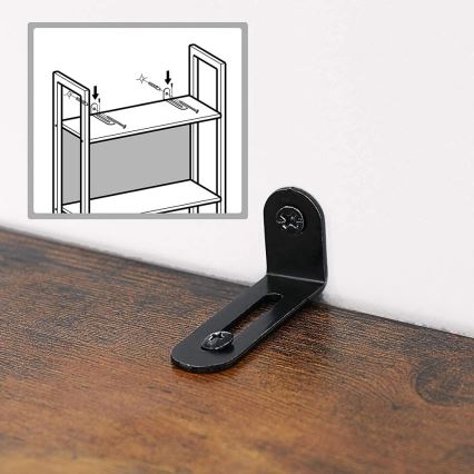 Bücherregal NAVARO braun/schwarz