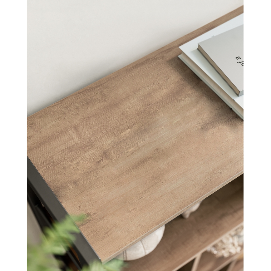 Bücherregal NAVARO braun/schwarz