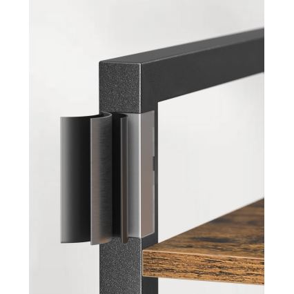 Bücherregal NAVARO braun/schwarz