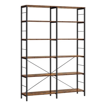 Bücherregal NAVARO braun/schwarz