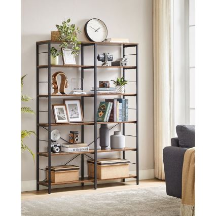 Bücherregal NAVARO braun/schwarz