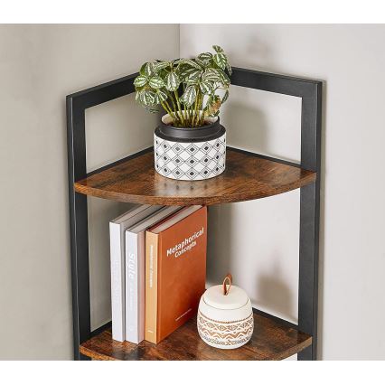 Bücherregal NAVARO braun/schwarz