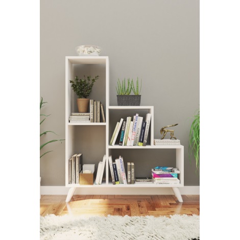 Bücherregal NISA 106x88 cm weiß