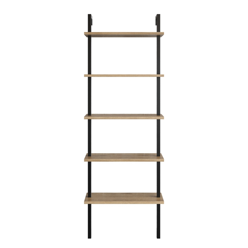 Bücherregal PIANTE 174x60 cm braun/schwarz
