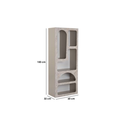 Bücherregal REVE 150x60 cm Travertin