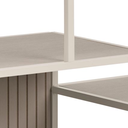 Bücherregal SARON 114x78 cm grau