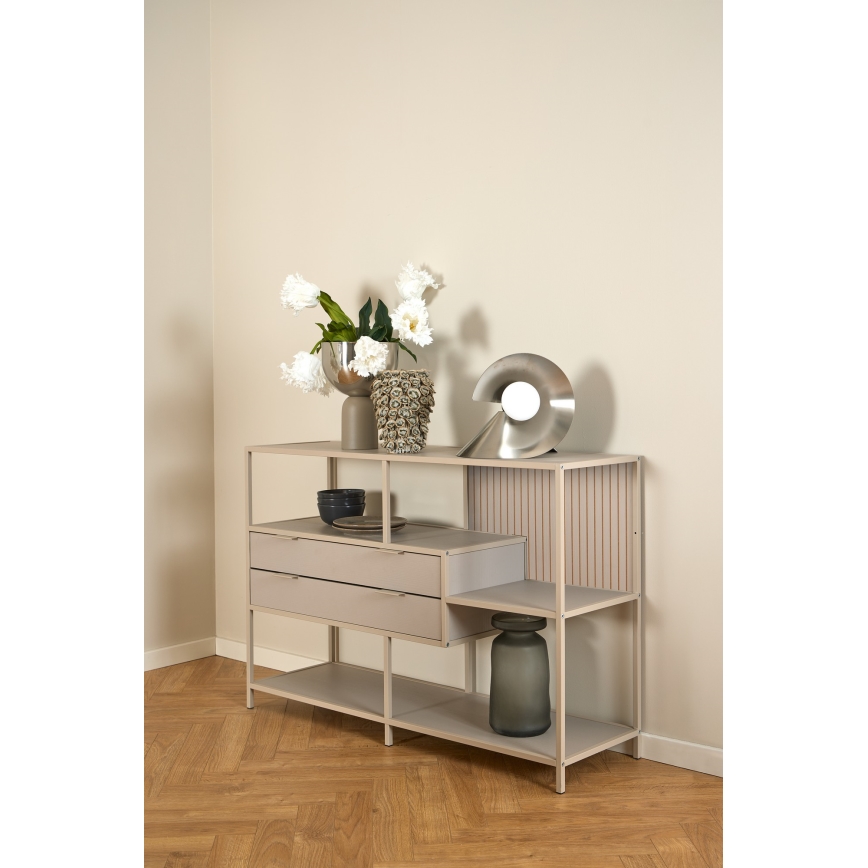 Bücherregal SARON 114x78 cm grau