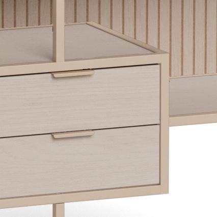 Bücherregal SARON 114x78 cm grau