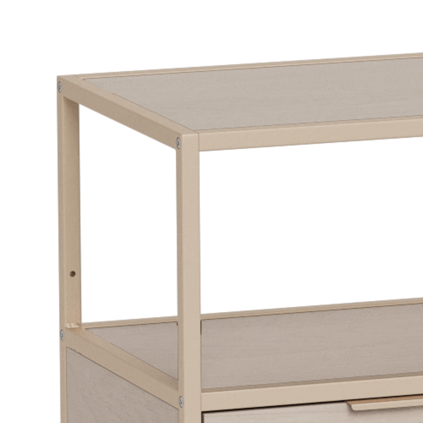 Bücherregal SARON 114x78 cm grau