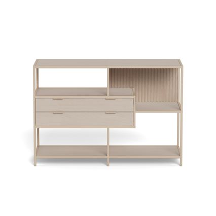 Bücherregal SARON 114x78 cm grau