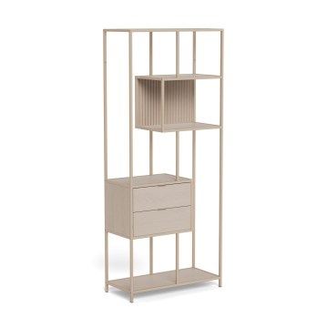 Bücherregal SARON 77x185 cm grau