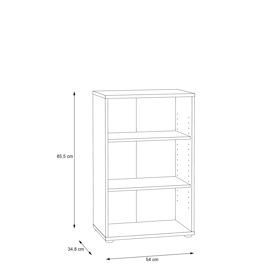 Bücherregal URAN Eiche Artisan