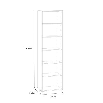 Bücherregal URAN, weiß
