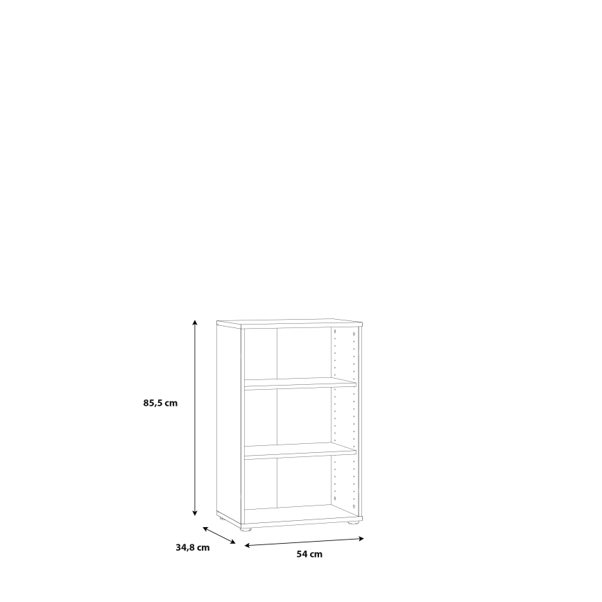 Bücherregal URAN weiß