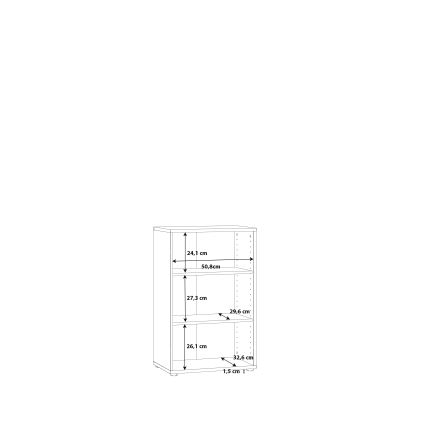 Bücherregal URAN weiß