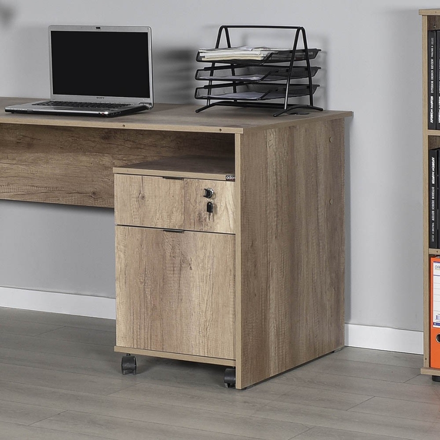 Büro-Container 61x41 cm braun