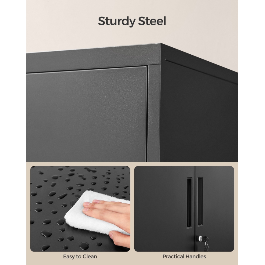 Büroschrank KAZE 60 x 40 cm schwarz
