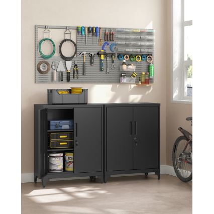 Büroschrank KAZE 80x40 cm schwarz