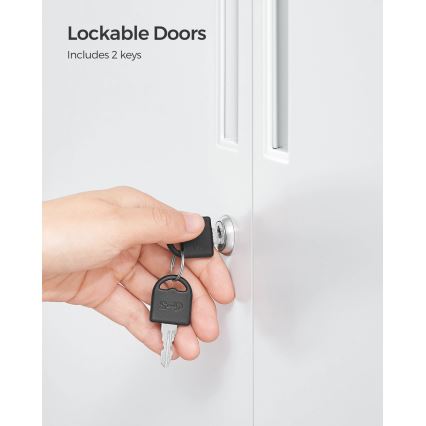 Büroschrank KAZE 80x40 cm, weiß