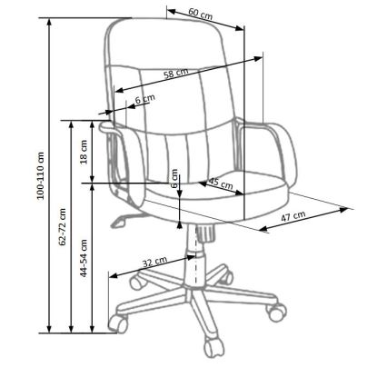 Bürostuhl ZIRUQ braun