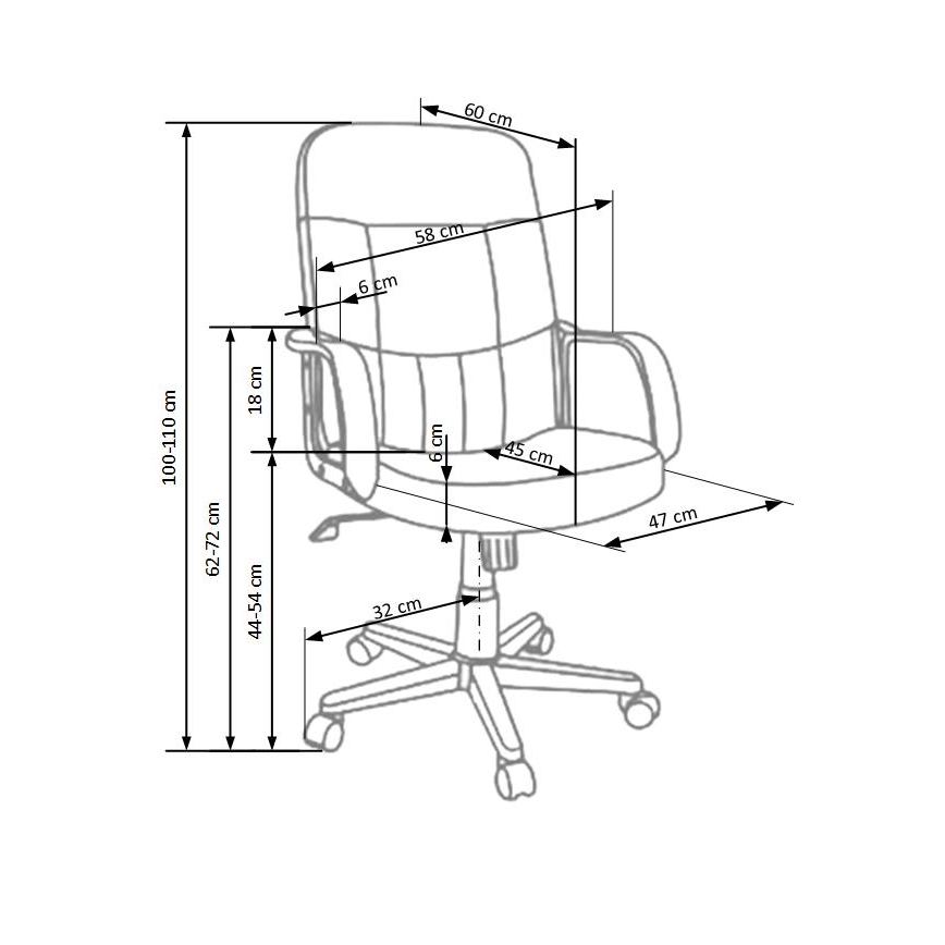 Bürostuhl ZIRUQ, schwarz