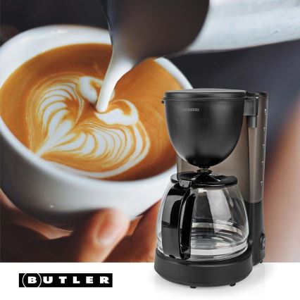 Butler - Filterkaffeemaschine 1,25 l mit Warmhaltefunktion 750W/230V schwarz