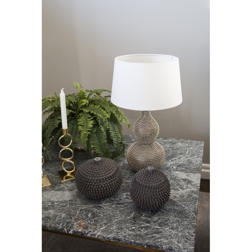 ByRydens - Tischlampe LOFTY 1xE27/5W/230V weiß/silber