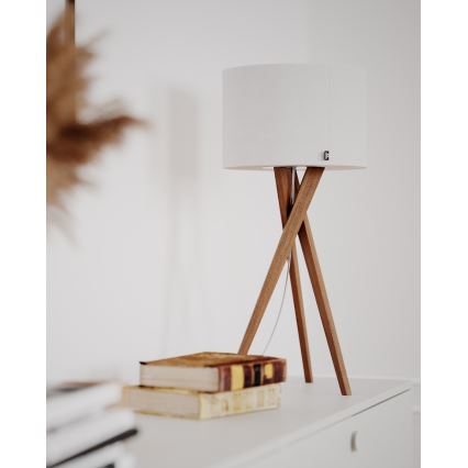 ByRydens - Tischleuchte VEGA 1xE27/8W/230V weiß/Eiche