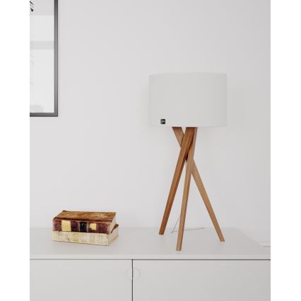 ByRydens - Tischleuchte VEGA 1xE27/8W/230V weiß/Eiche