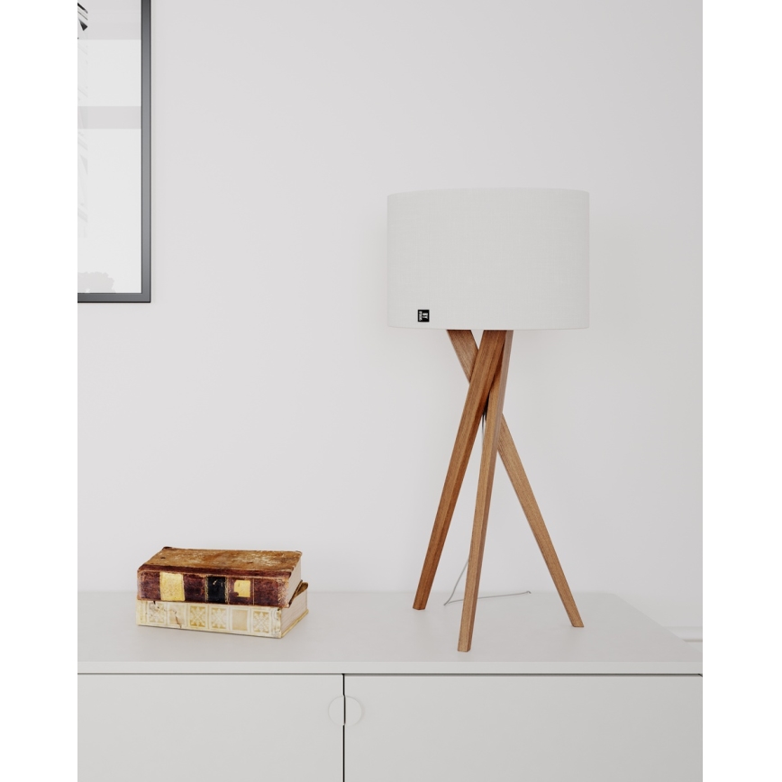 ByRydens - Tischleuchte VEGA 1xE27/8W/230V weiß/Eiche