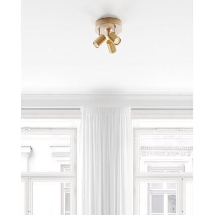ByRydens - Deckenspot CORRECT 3xGU10/7W/230V gold Ø 20 cm