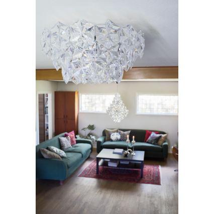 ByRydens - Deckenleuchte MONARQUE 3xE27/5W/230V klar d 51 cm