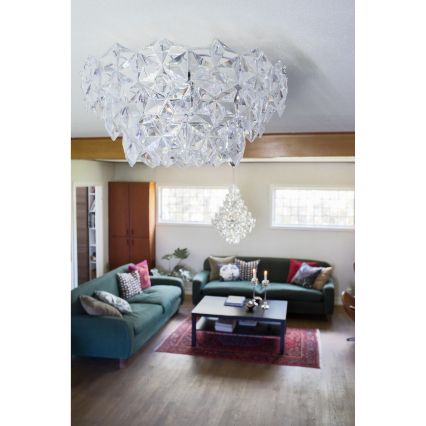 ByRydens - Deckenleuchte MONARQUE 3xE27/5W/230V klar d 51 cm