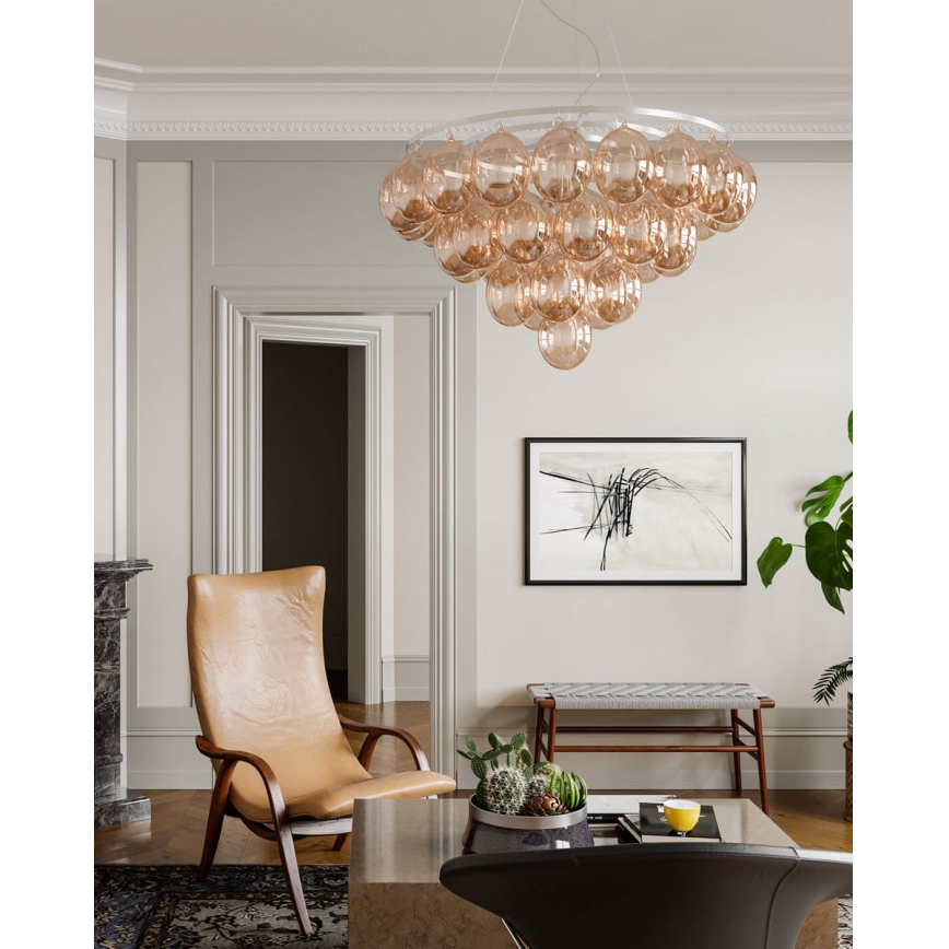 ByRydens - Seilpendelleuchte GROSS GIANT 8xE27/8W/230V