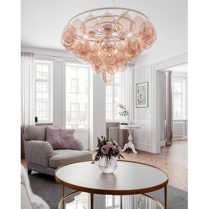 ByRydens - Seilpendelleuchte GROSS GIANT 8xE27/8W/230V