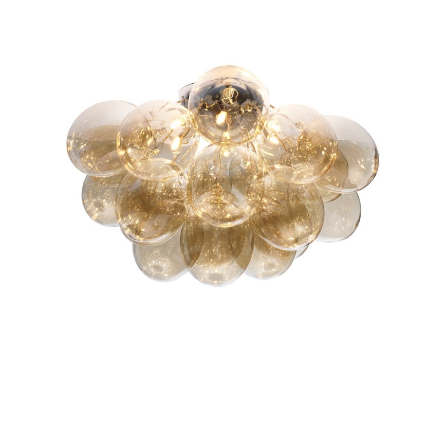 ByRydens - Deckenleuchte GROSS 6xG9/8W/230V rauchfarben/braun Ø70cm