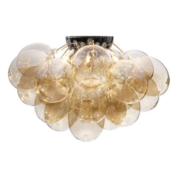 ByRydens - Deckenleuchte GROSS 6xG9/8W/230V rauchfarben/braun Ø70cm