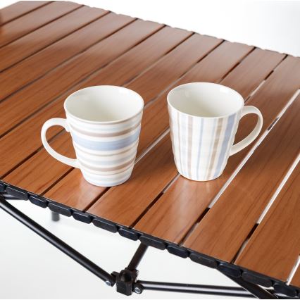 Campingtisch mit rollbarer Platte 54x93 cm
