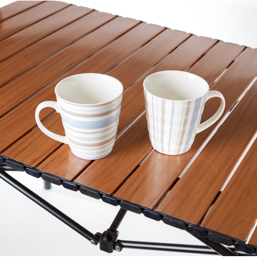 Campingtisch mit rollbarer Platte 54x93 cm
