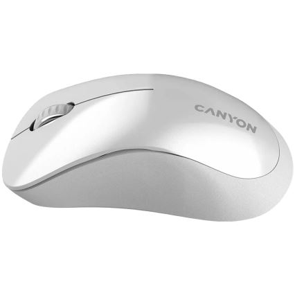 Canyon - Kabellose optische Maus mit Pixart-Sensor MW 1200 DPI 2xAAA Weiß