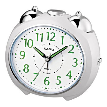 Casio - Wecker 1xLR14 weiß/glänzendes Chrom